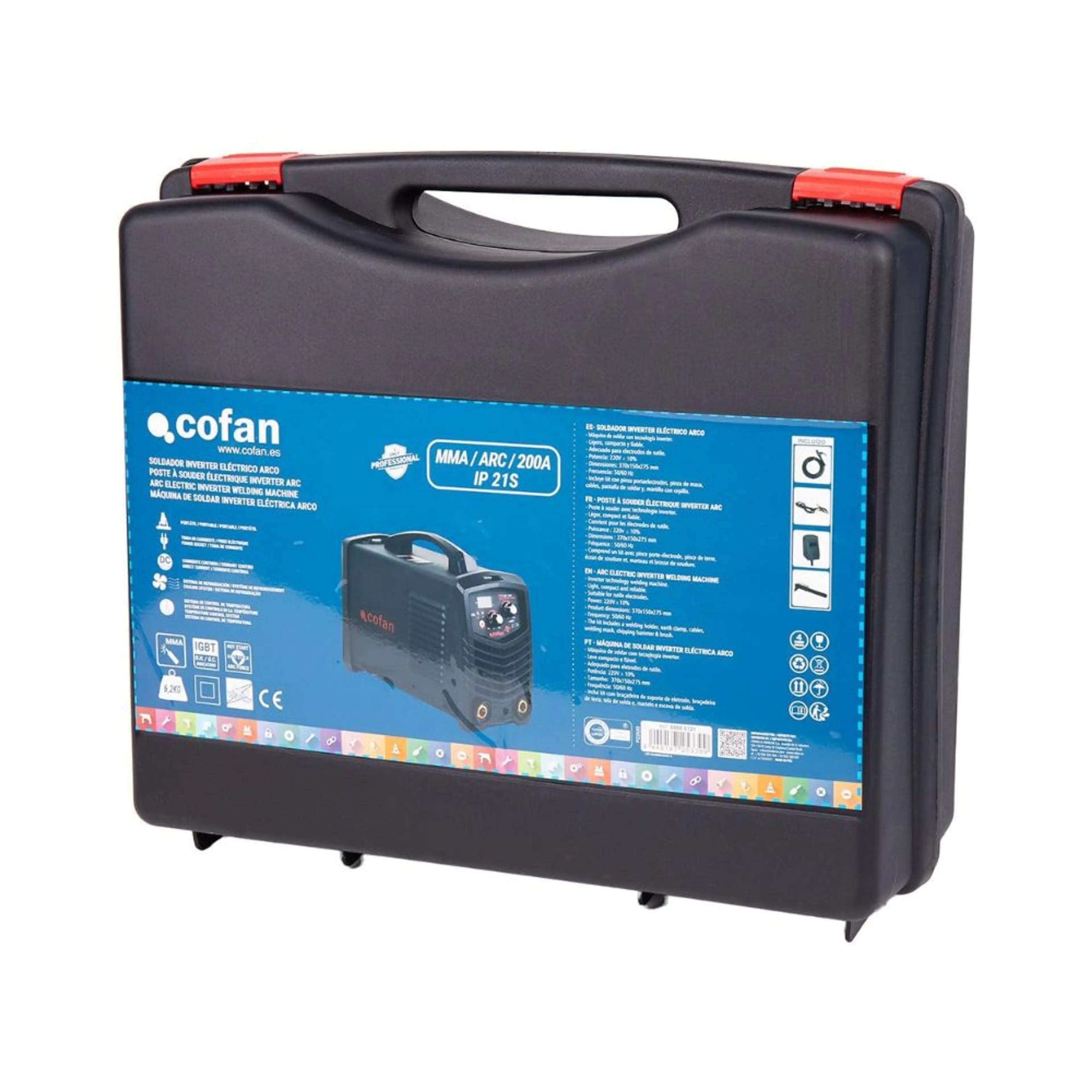 SOLDADOR INVERTER ELÉCTRICO MMA 200