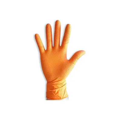 GUANTE NITRILO NARANJA